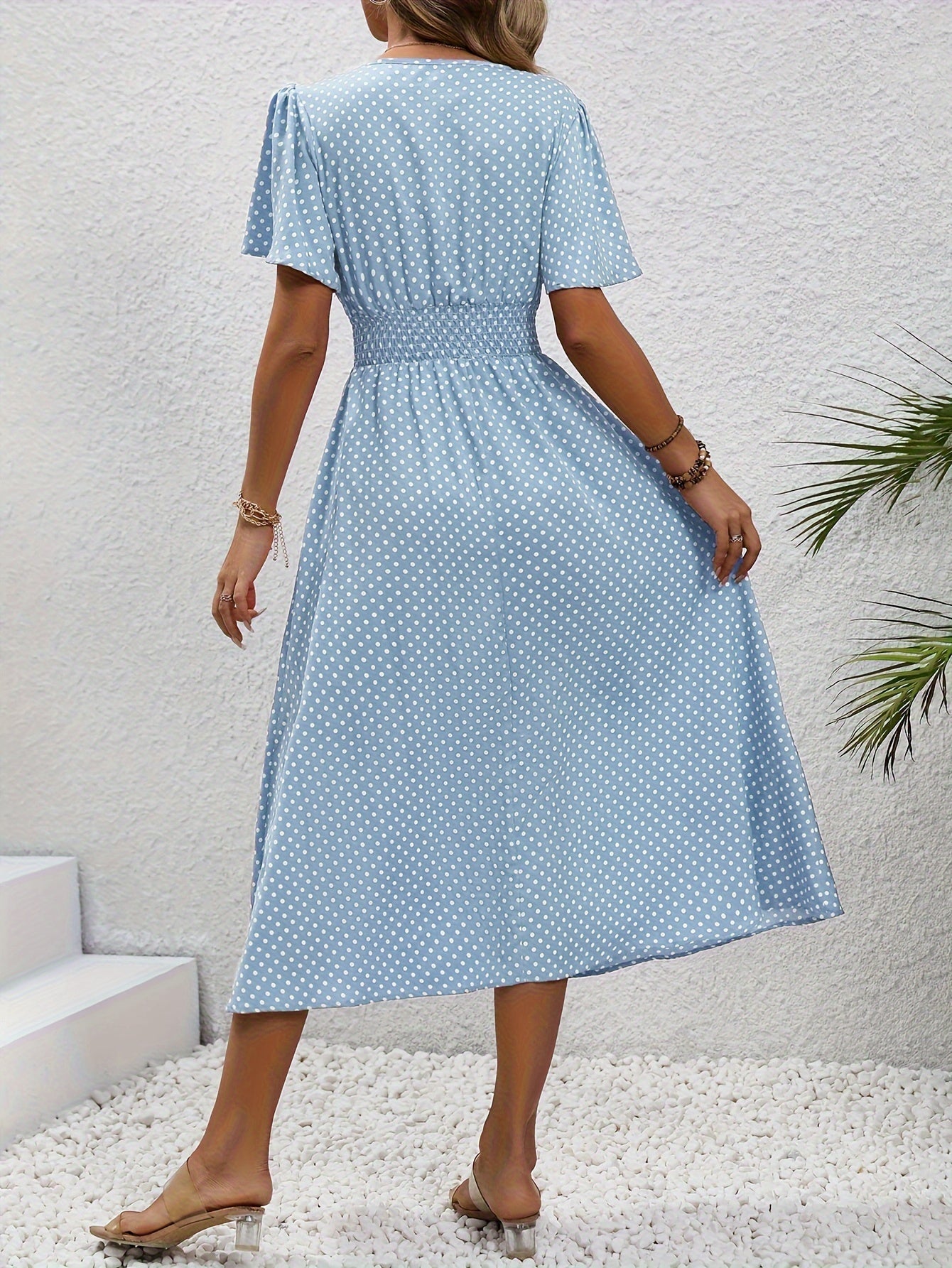 Nathalie β Polka Dot Midi Dress