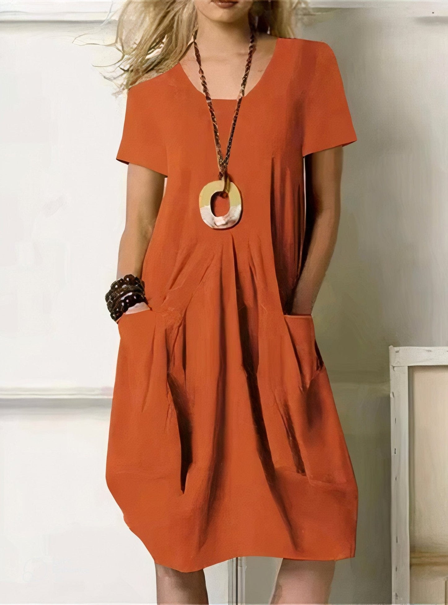 Beata β Elegant Solid Maxi Dress for a Stylish Look