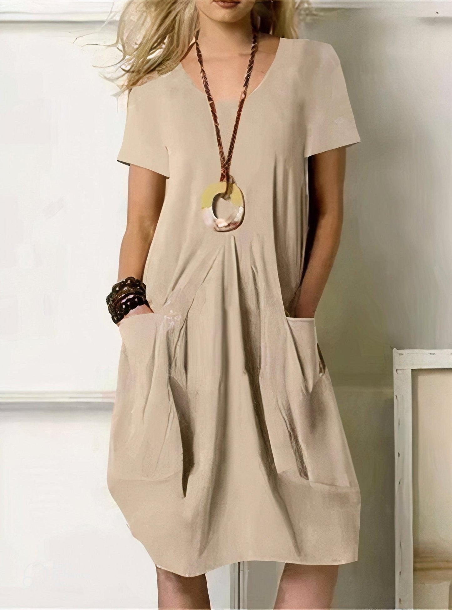 Beata β Elegant Solid Maxi Dress for a Stylish Look