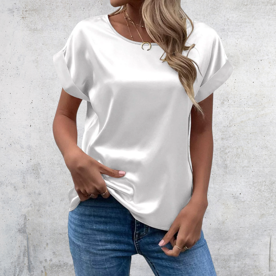 Mabel β Roll-Up Sleeve Blouse