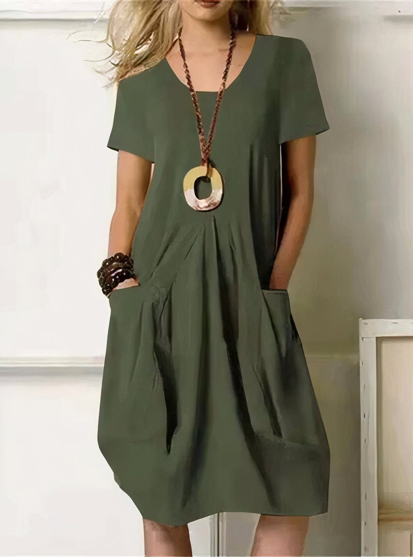 Beata β Elegant Solid Maxi Dress for a Stylish Look