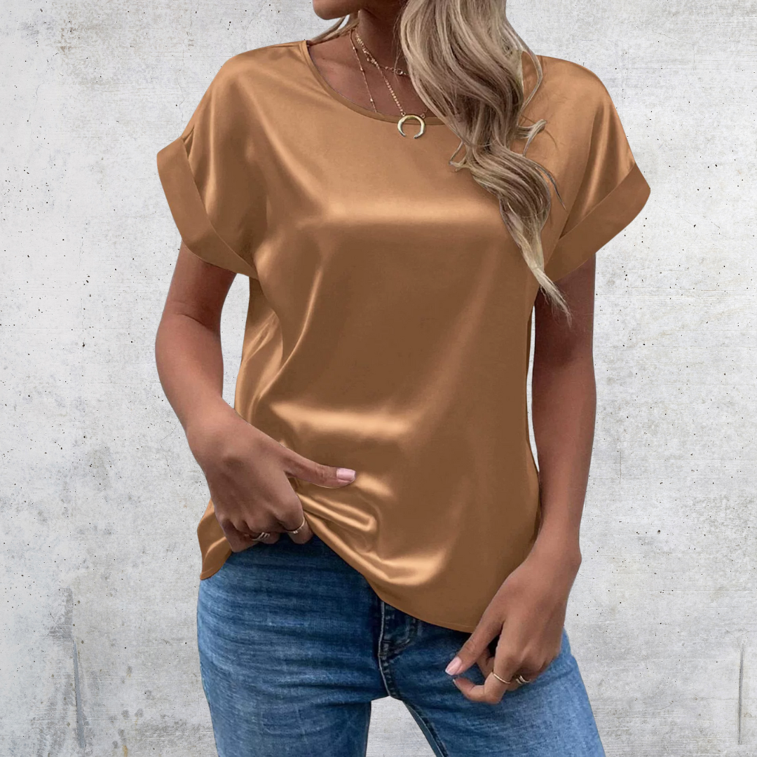 Mabel β Roll-Up Sleeve Blouse