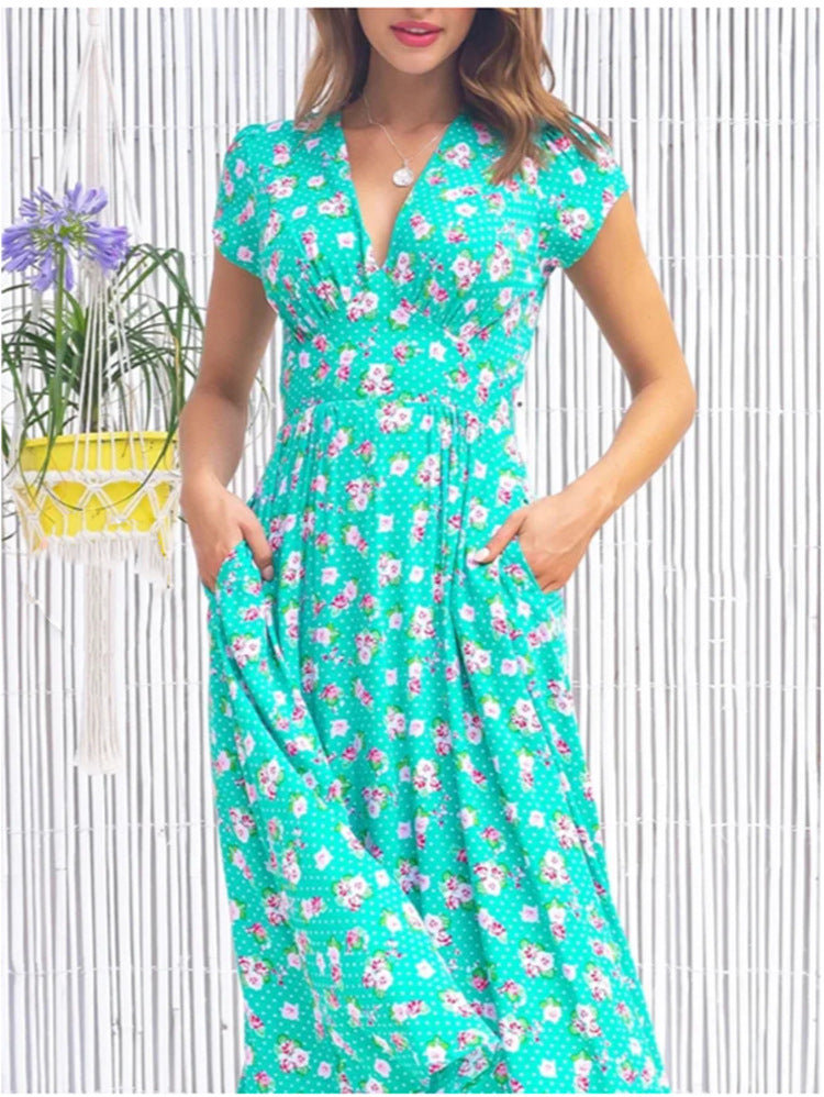 Fienna – Elegant Button-Front Midi Dress for a Stylish Look