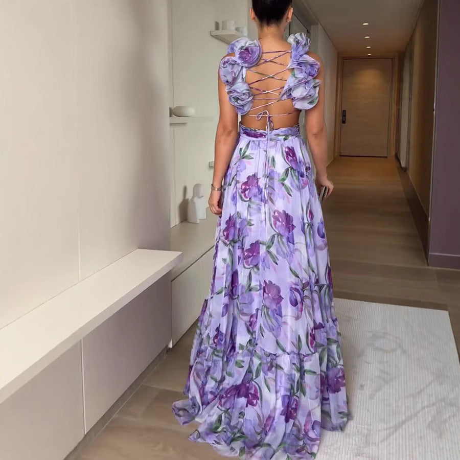 Elegant Floryn Ruffled Floral Maxi Dress for a Stunning Summer Look