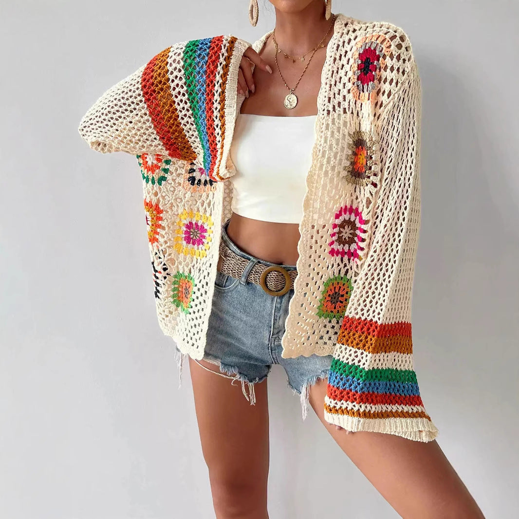 Tansy – Crochet Patch Cardigan