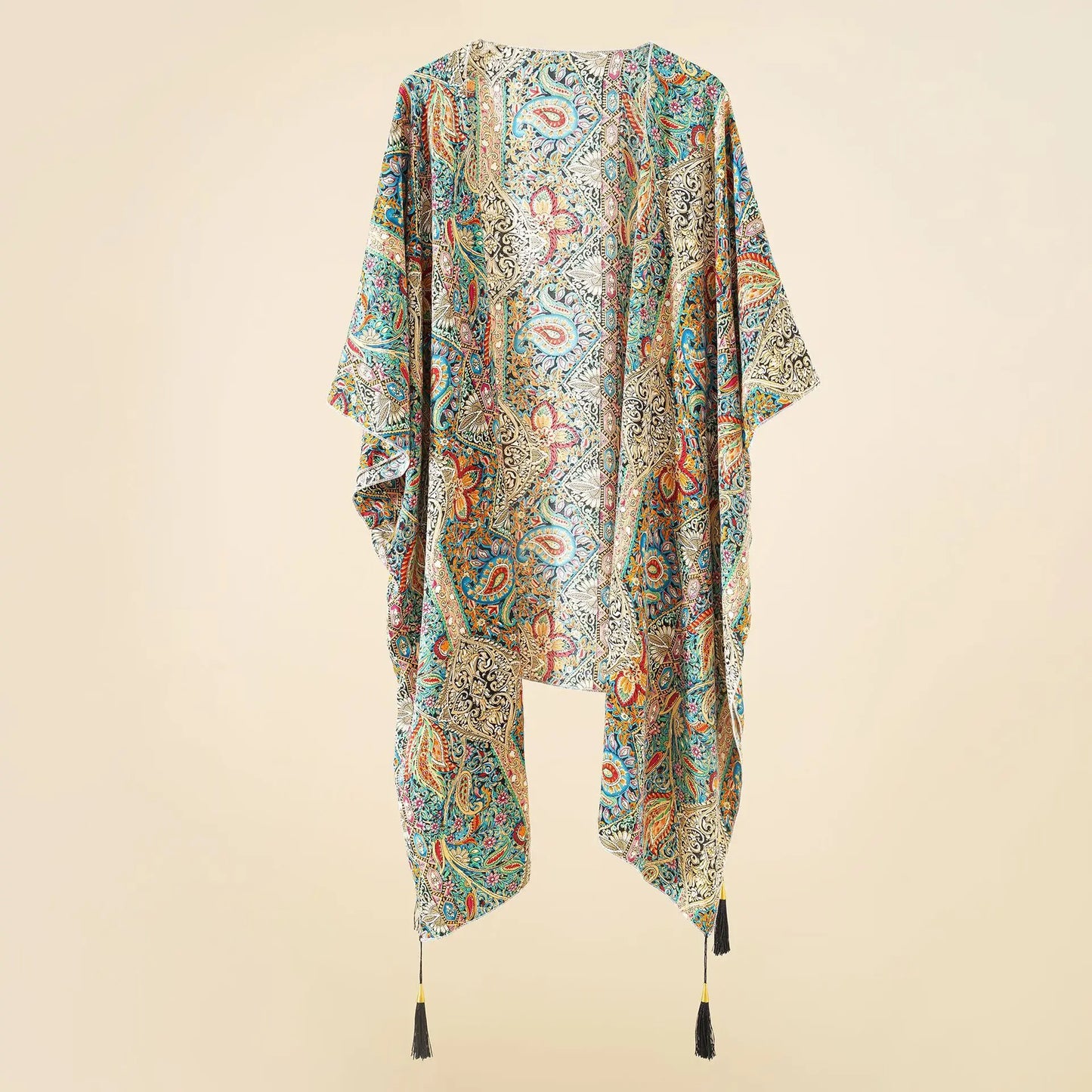 Elegant Cuban Floral Kimono