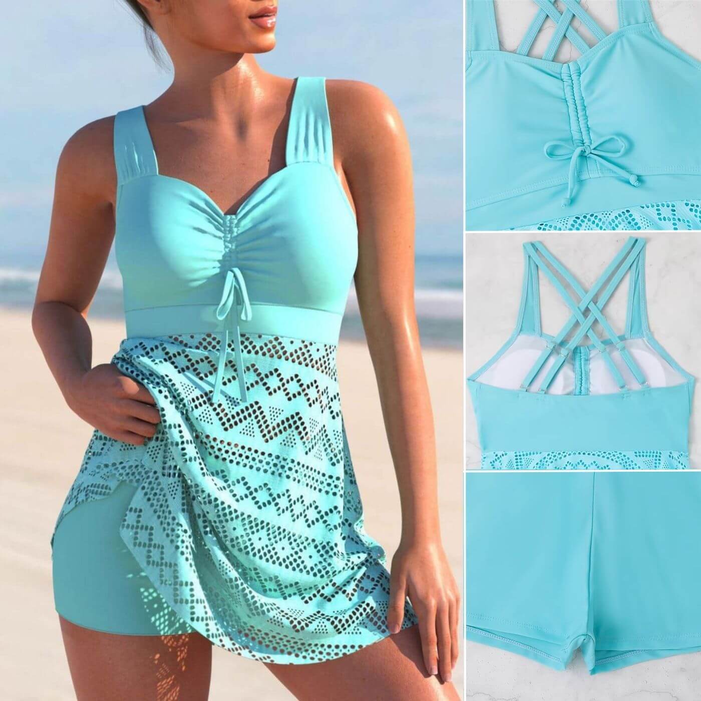 Harmony – Ruched Bodice Swim Dress