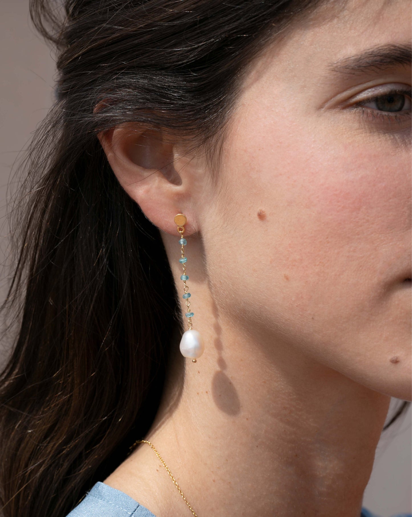 OLIVIA Earrings Aquamarine