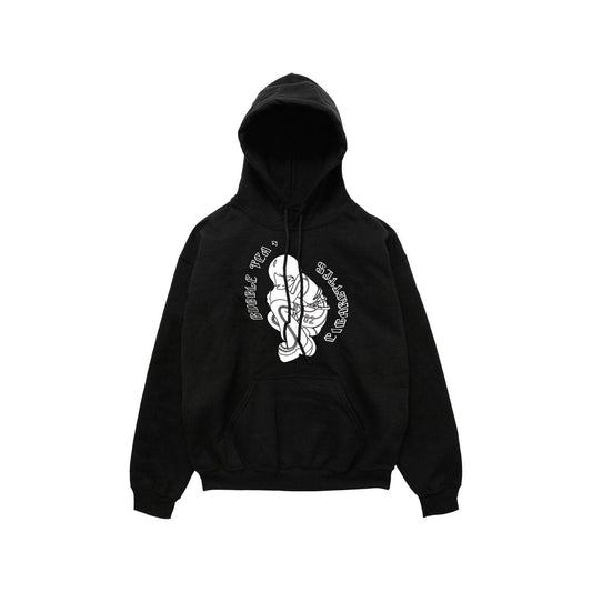 Hoodie Astro Girl with Bubble Tea & Cigarettes Design – Cozy & Trendy