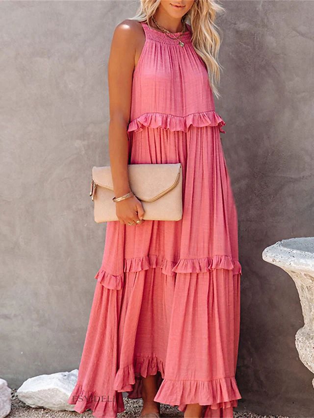 Aureliah – Tiered Ruffle Maxi Dress