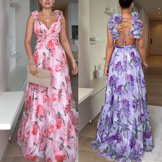Elegant Floryn Ruffled Floral Maxi Dress for a Stunning Summer Look