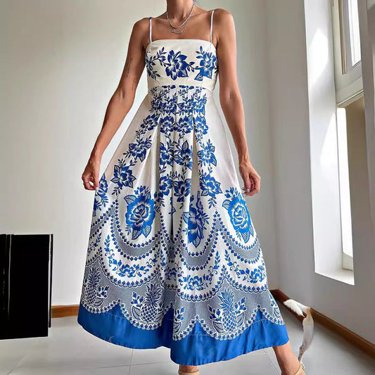Xyla – Elegant Printed Fit & Flare Summer Dress