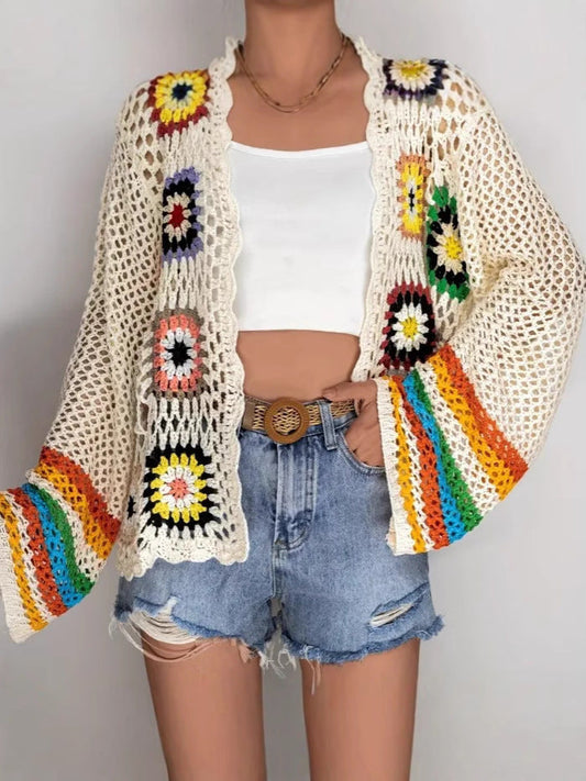 Tansy – Crochet Patch Cardigan