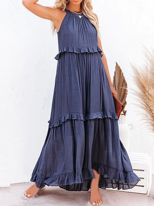 Aureliah – Tiered Ruffle Maxi Dress