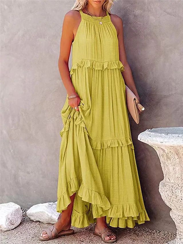 Aureliah – Tiered Ruffle Maxi Dress