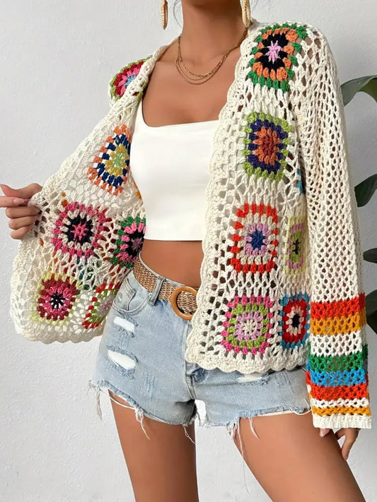 Tansy – Crochet Patch Cardigan