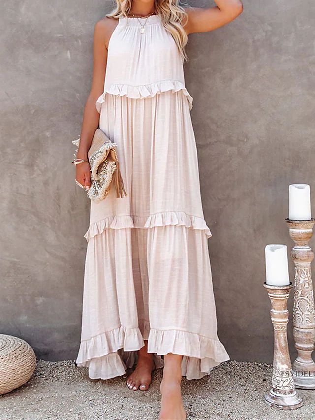 Aureliah – Tiered Ruffle Maxi Dress