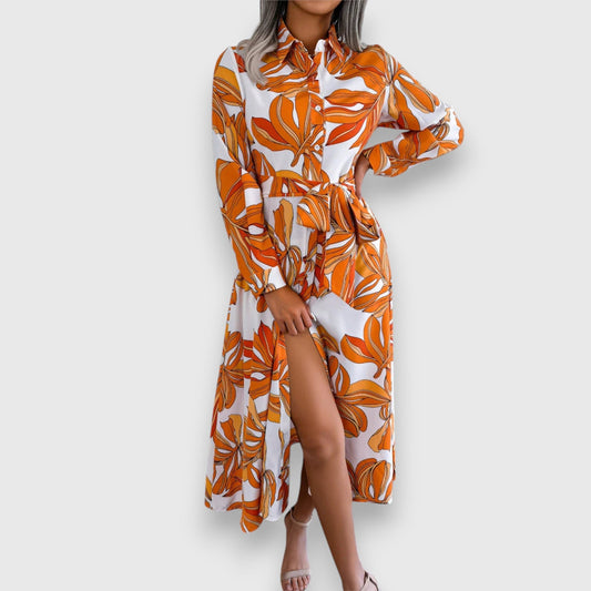 Elora – Elegant Flowy Shirt Dress for a Stylish Look
