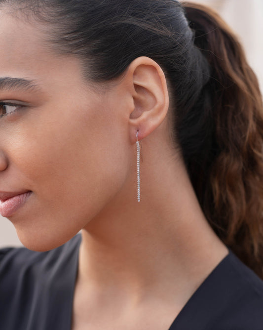 LUMIÈRE – Elegant silver earrings